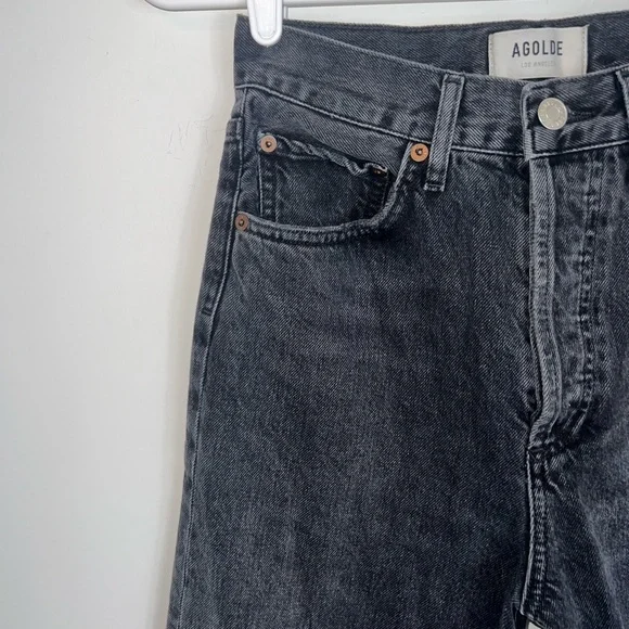 AGOLDE BLACK 90S jeans size 23 - Picture 3 of 15